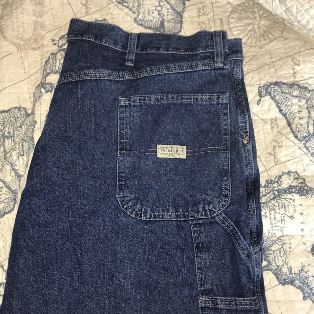 Wrangler men’s carpenter blue jeans
